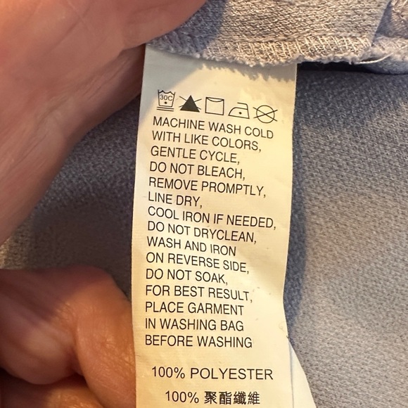 G2000 Periwinkle Blue  Women's Career Top with Bell Sleeves - Picture 10 of 10